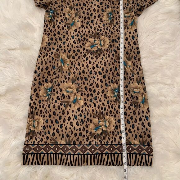 VTG Kathie Lee Women’s Leopard Print Dress Size 12 - Picture 4 of 7